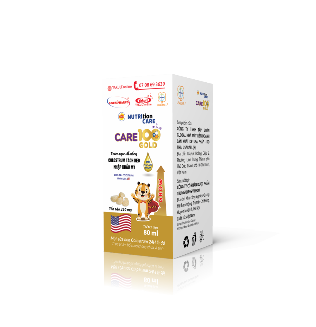 14. Thực phẩm bổ sung không chứa vi sinh nhãn hiệu Nutrition Care 100 Gold® 