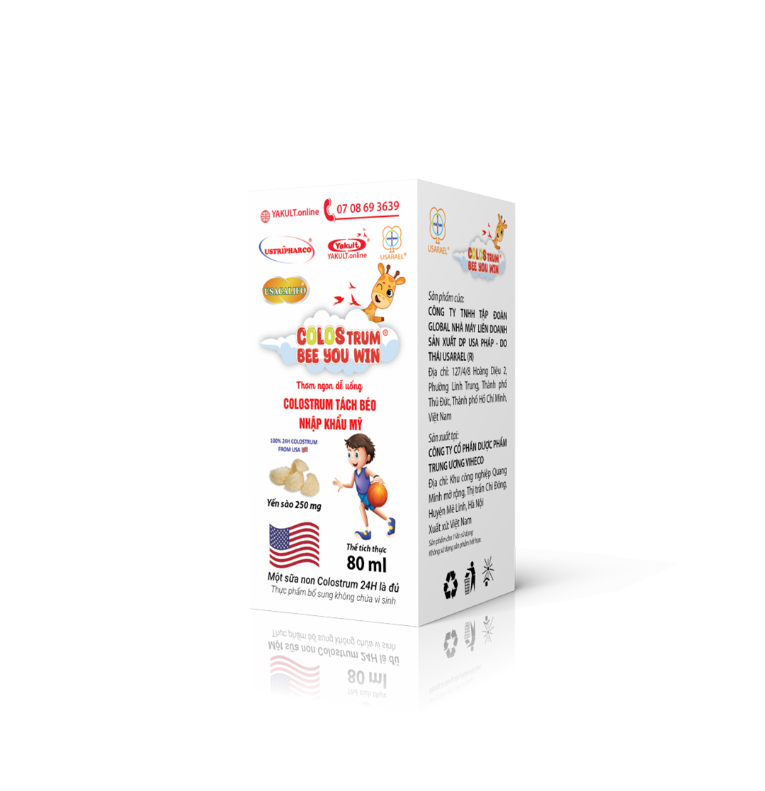 102. Thực phẩm bổ sung không chứa vi sinh nhãn hiệu Colostrum Bee You Win® 