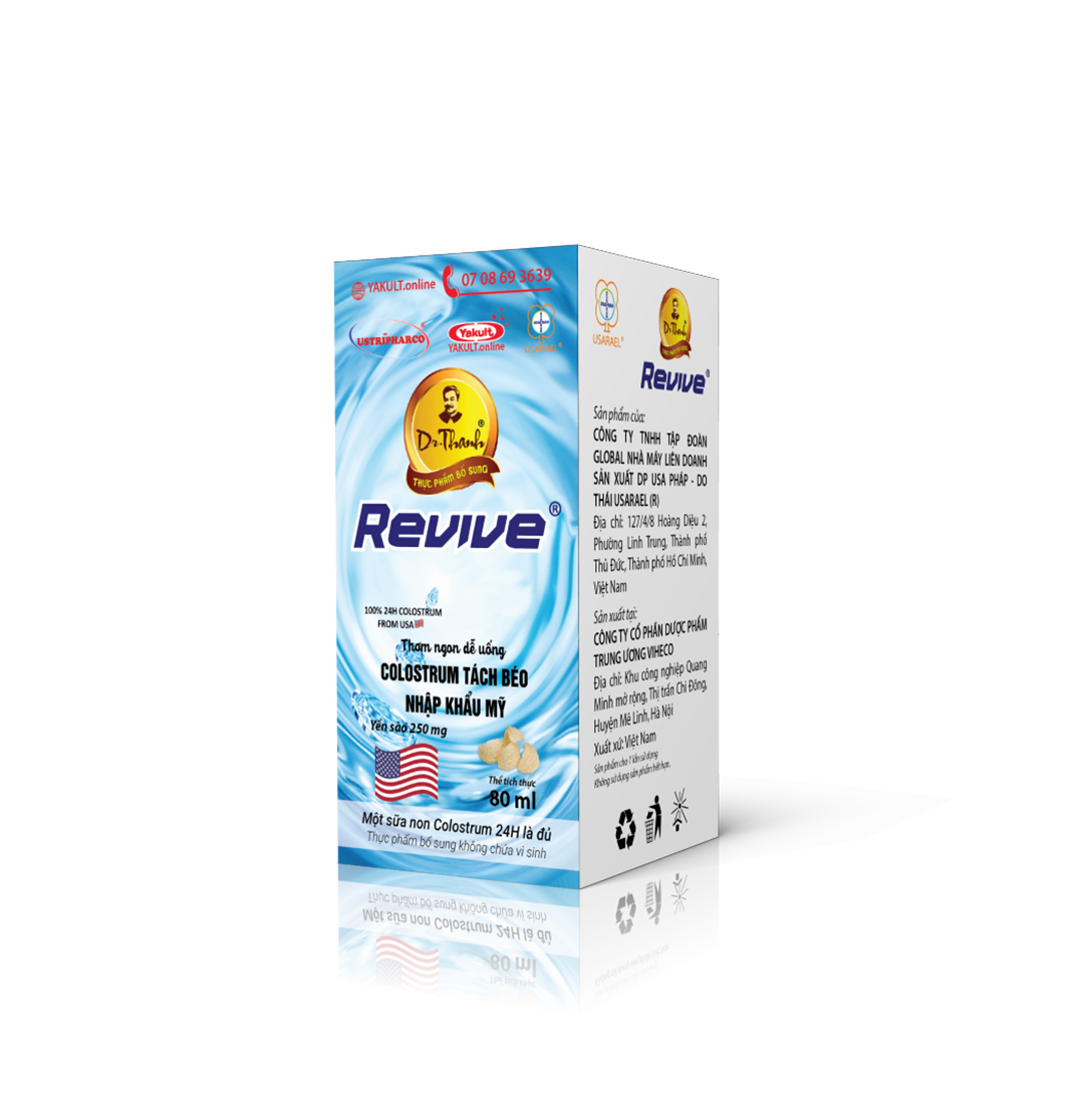 129. Thực phẩm bổ sung không chứa vi sinh nhãn hiệu Revive® Dr.Thanh®