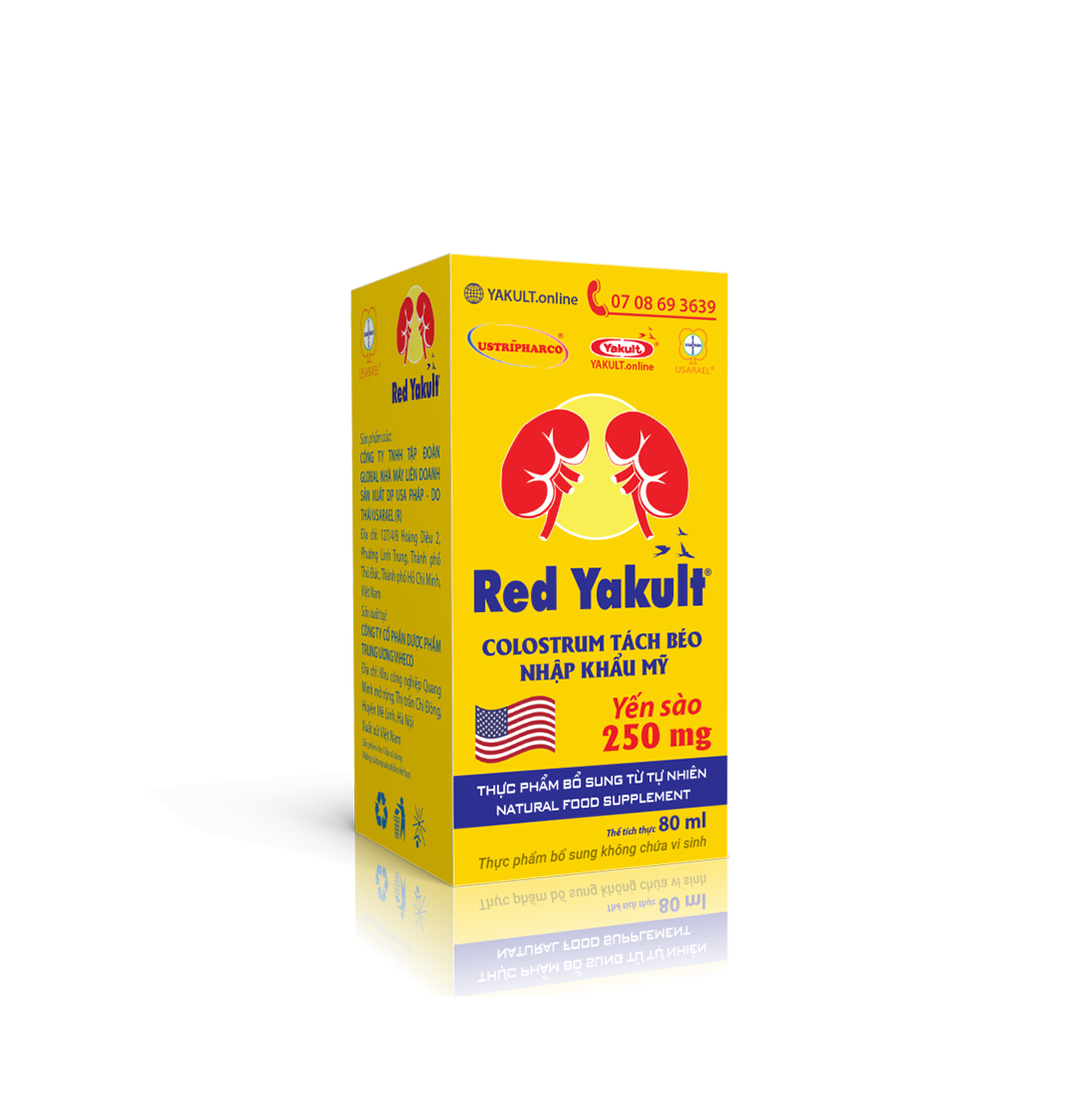 5. Thực phẩm bổ sung tăng sinh lực Yến Colostrum Ginseng nhãn hiệu RED YAKULT®