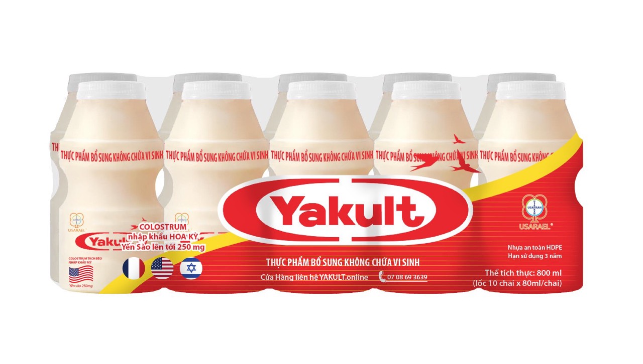 179. Thực phẩm bổ sung không chứa vi sinh nhãn hiệu YAKULT®