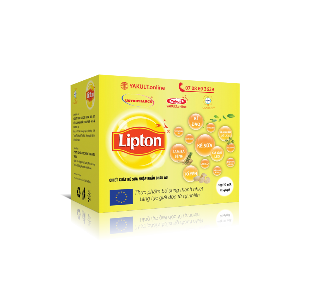 7. Thực phẩm bổ sung hoà tan thanh nhiệt giải độc và tăng lực nhãn hiệu Lipton® 