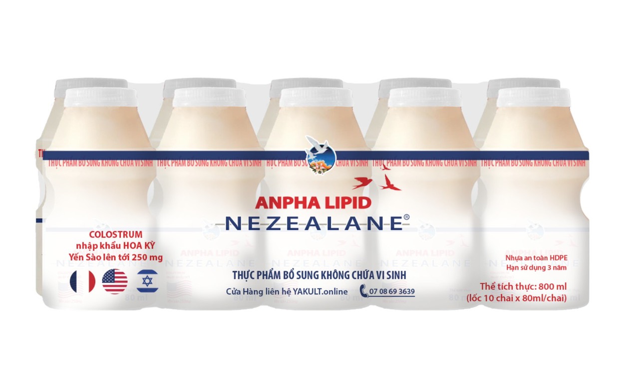 173. Thực phẩm bổ sung không chứa vi sinh nhãn hiệu ANPHA LIPID NEZEALANE®