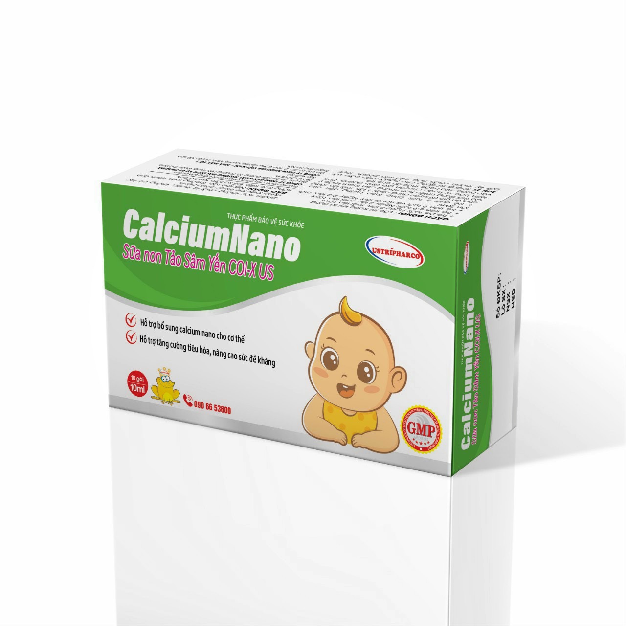 57. Thực phẩm bảo vệ sức khoẻ CALCIUM NANO SỮA NON TẢO SÂM YẾN COI-XUS thương hiệu USTRĨPHARCO®