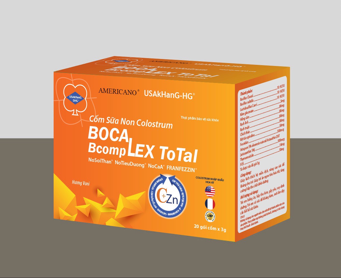 101. Cốm sữa non colostrum hiệu BOCA BcompLEX USA PHÁP USAFRAN®