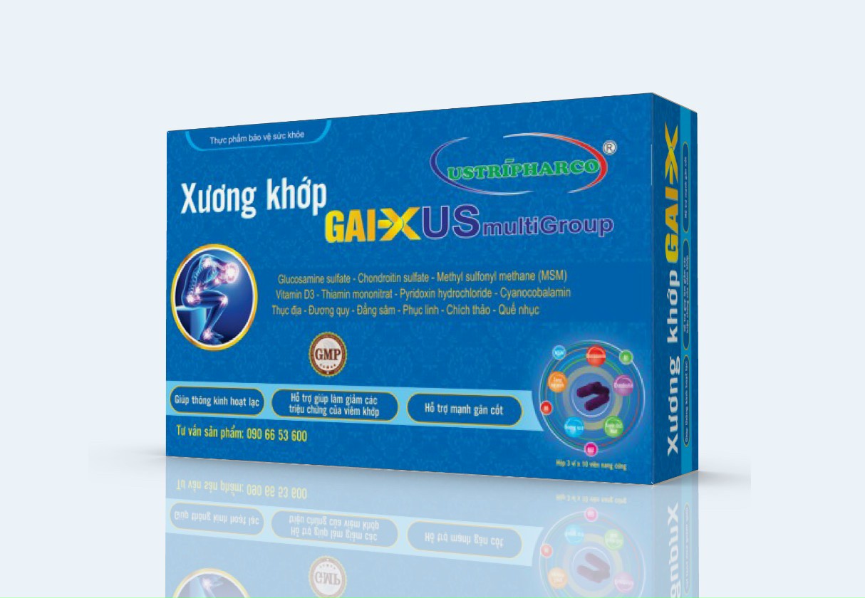 27. Thực phẩm bảo vệ sức khoẻ XƯƠNG KHỚP GAI-XUS® (Vỉ) thương hiệu USTRĨPHARCO®