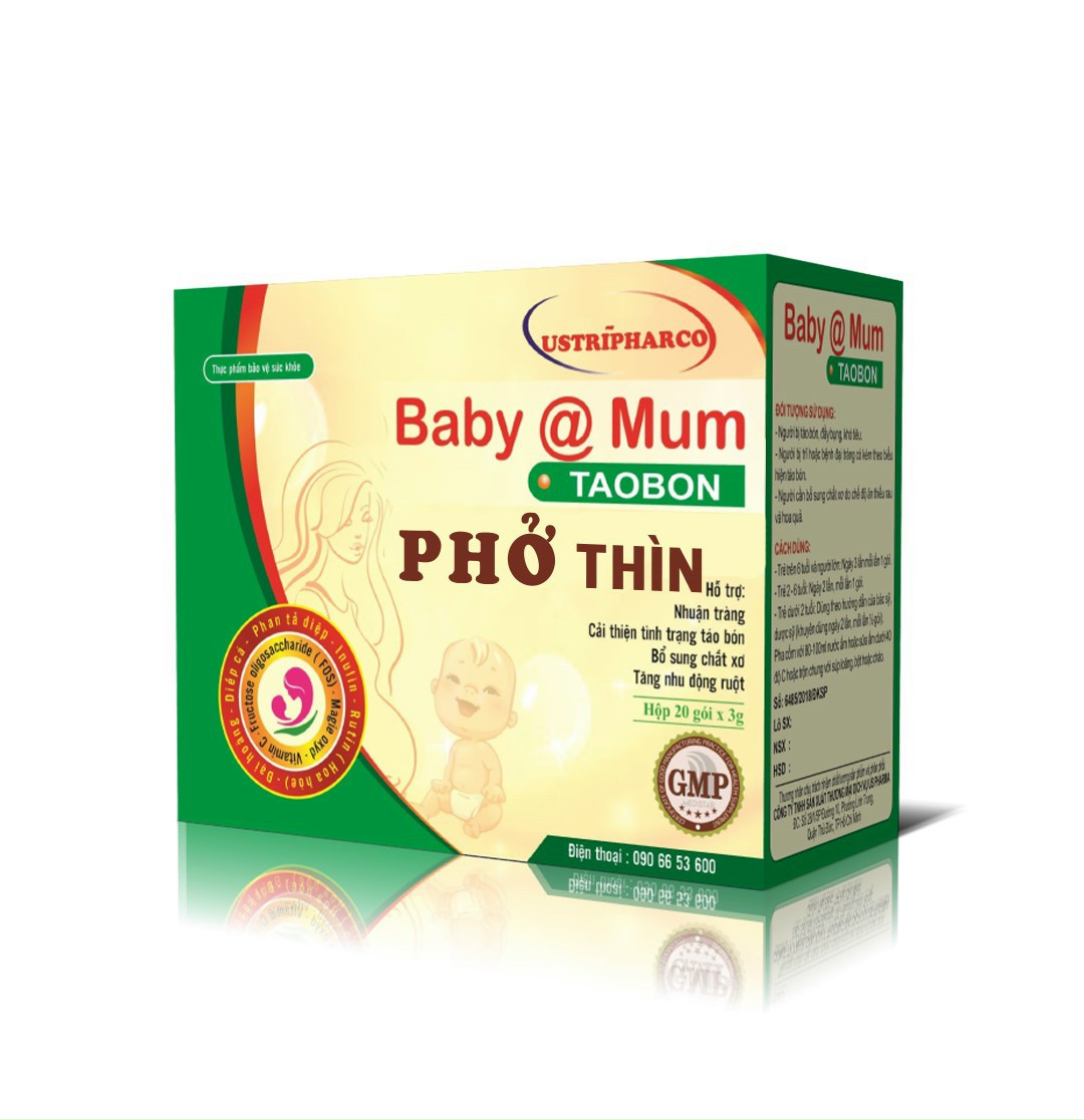 Thực phẩm bảo vệ sức khoẻ baby & mum taobon nhãn hiệu Phở Thìn® 