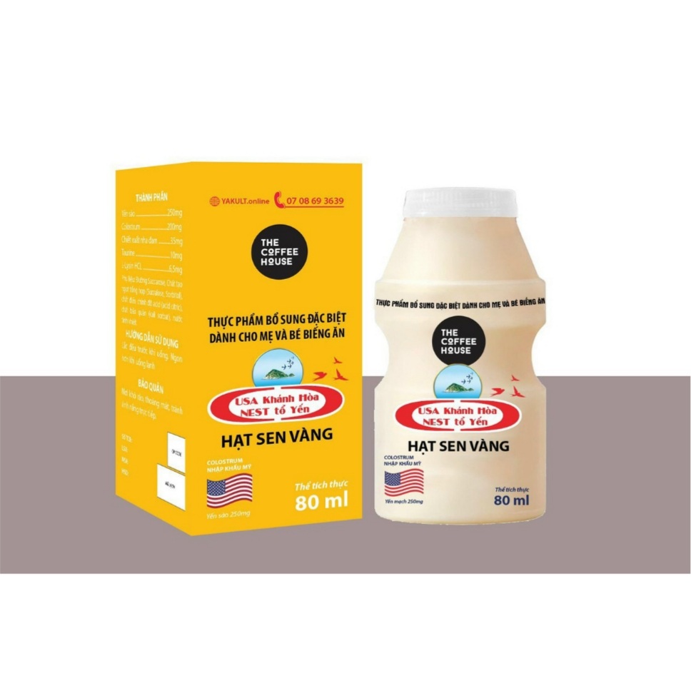 156. Thực phẩm bổ sung dinh dưỡng đặc biệt cho mẹ và bé biếng ăn COLOSTRUM Mỹ Yến Sào Hạt Sen Vàng nhãn hiệu UsaNest Khánh Hoà Tổ Yến