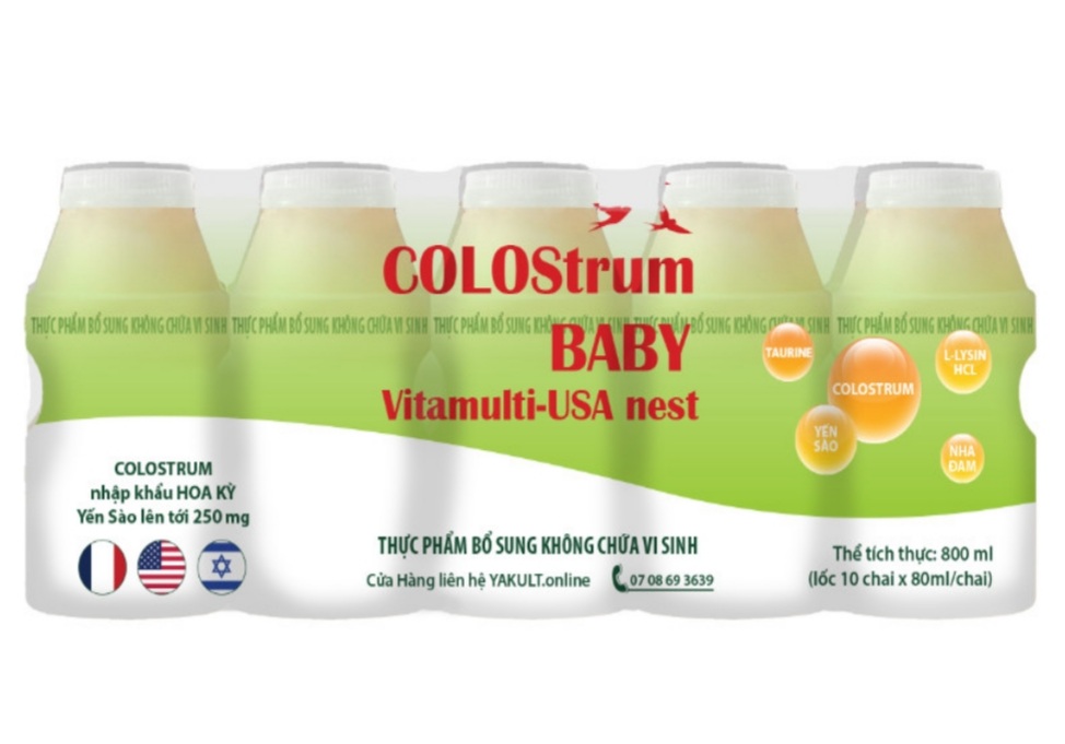 176. Thực phẩm bổ sung không chứa vi sinh nhãn hiệu COLOSTRUM BABY VITAMULTI - USA NEST ®