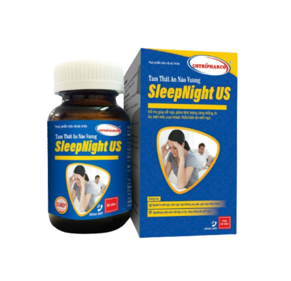 56. Thực phẩm bảo vệ sức khoẻ Tam Thất An Não Vương SLEEPNIGHT US thương hiệu USTRĨPHARCO®