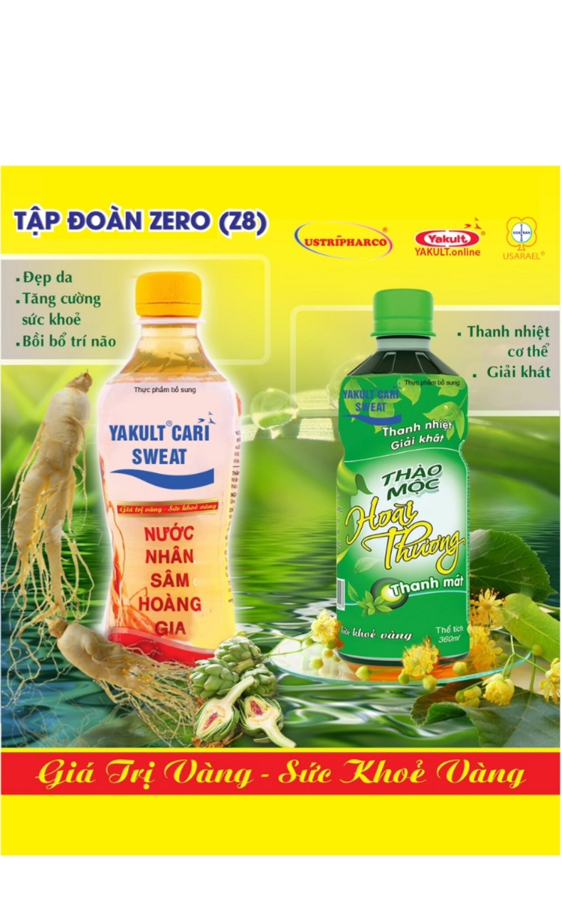 9. Thức uống bổ sung dạng nước thanh nhiệt giải độc Gan và tăng lực Yakult Cari Sweat®