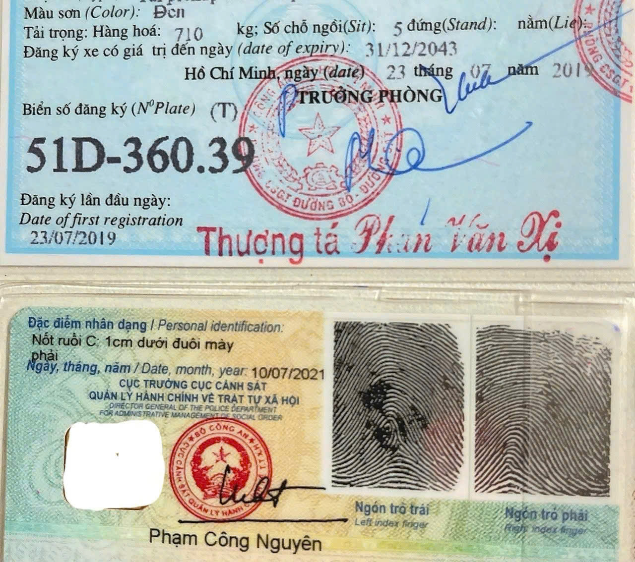 Một (1) trong ba (3) biển số xe ô tô Tam Hoàng Zero Only: 36 (-) 0 (+) 39  