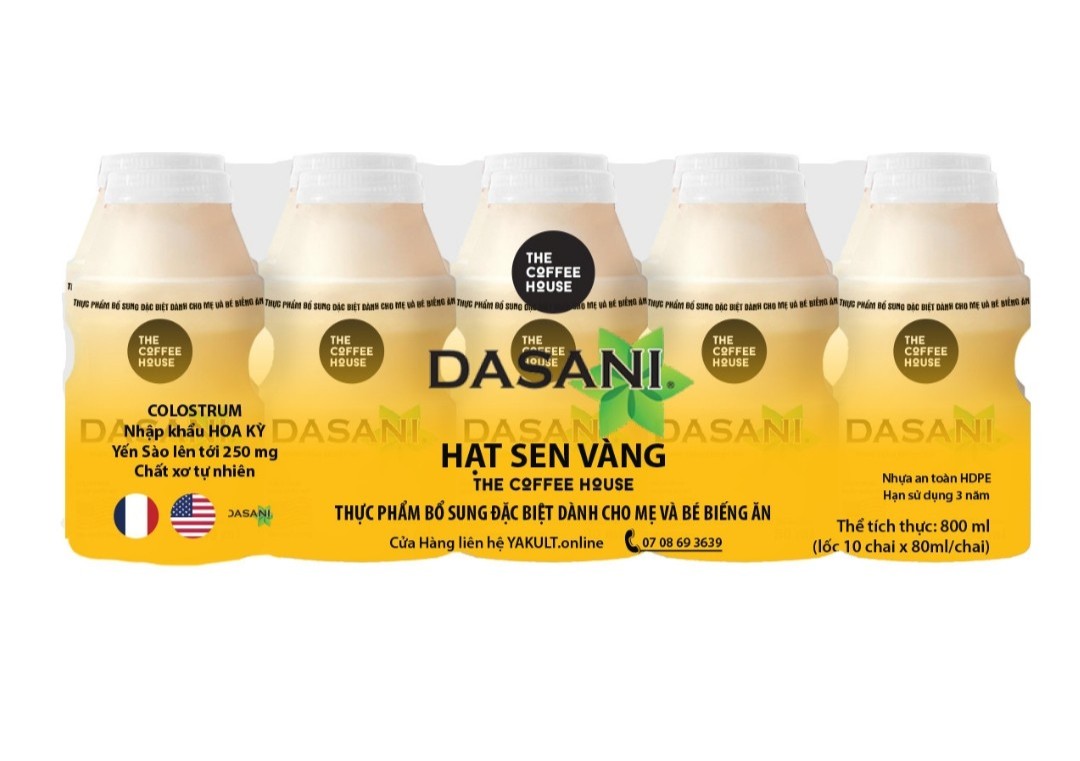 159. Thực phẩm bổ sung dinh dưỡng đặc biệt cho mẹ và bé biếng ăn COLOSTRUM Mỹ Yến Sào Hạt Sen Vàng nhãn hiệu Dasani®