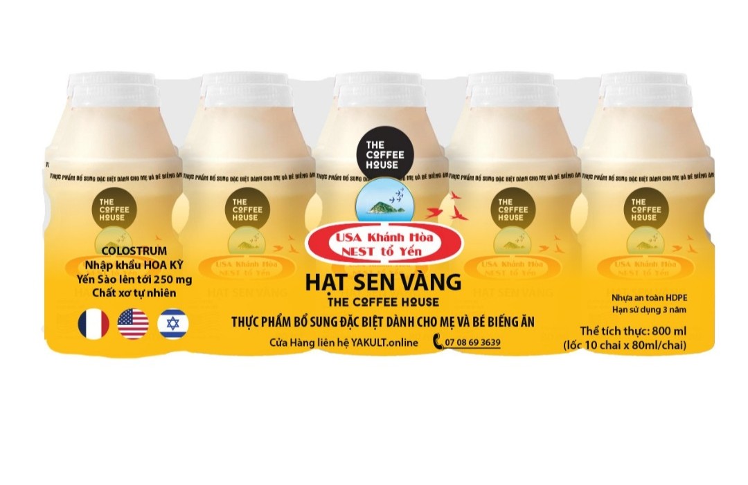 157. Thực phẩm bổ sung dinh dưỡng đặc biệt cho mẹ và bé biếng ăn COLOSTRUM Mỹ Yến Sào Hạt Sen Vàng nhãn hiệu UsaNest Khánh Hoà Tổ Yến